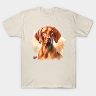 Vizsla Watercolor Painting - Beautiful Dog T-Shirt